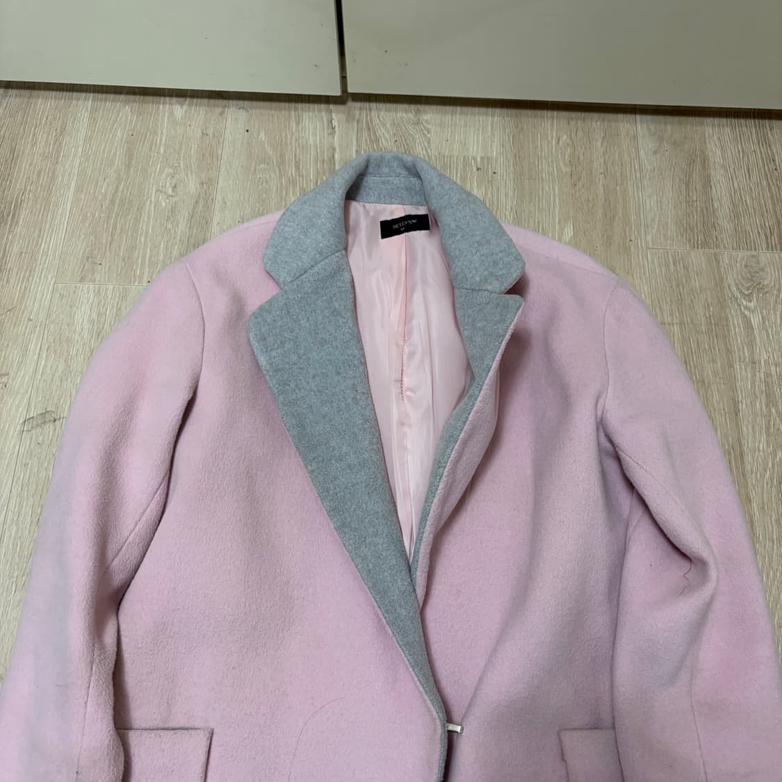 셀리스 여성 핑크 울 코트 55  상품이미지2