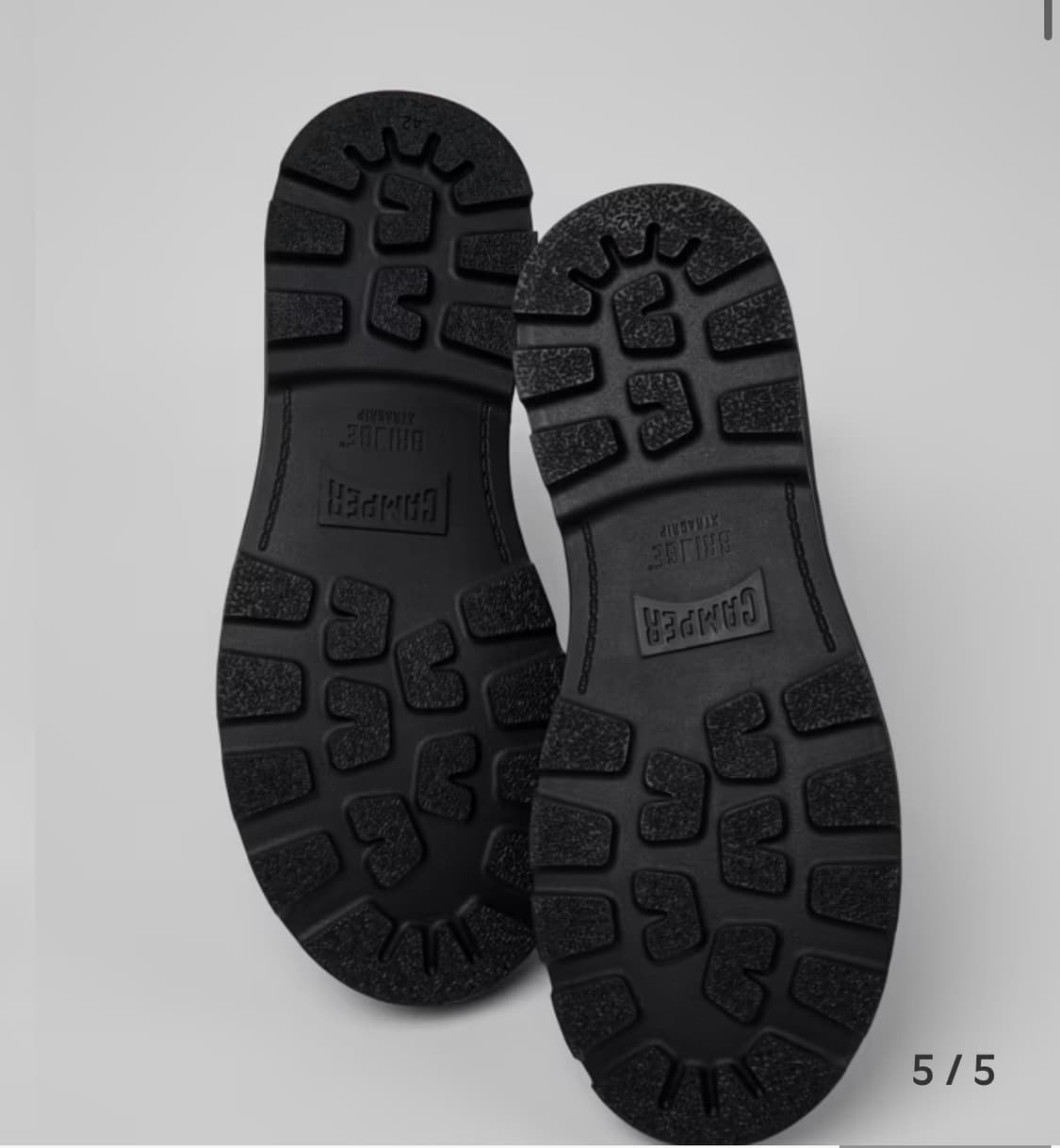 (새상품) 캠퍼 - 남성용 블랙 컬러 누벅 소재 앵클부츠 상품이미지9