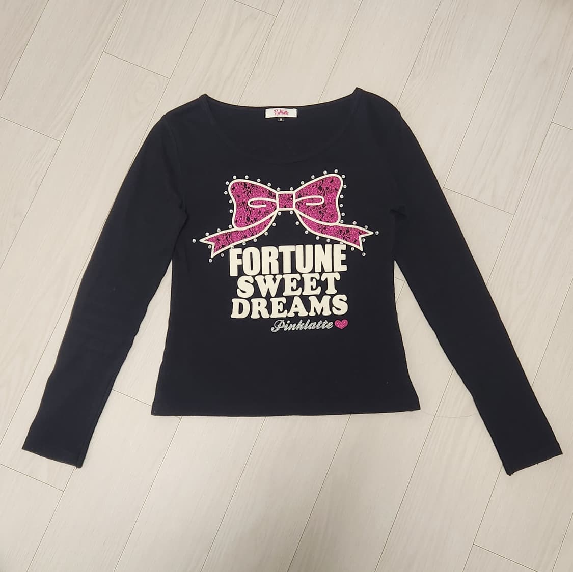 Pinklatte 리본 롱슬리브 상품이미지1