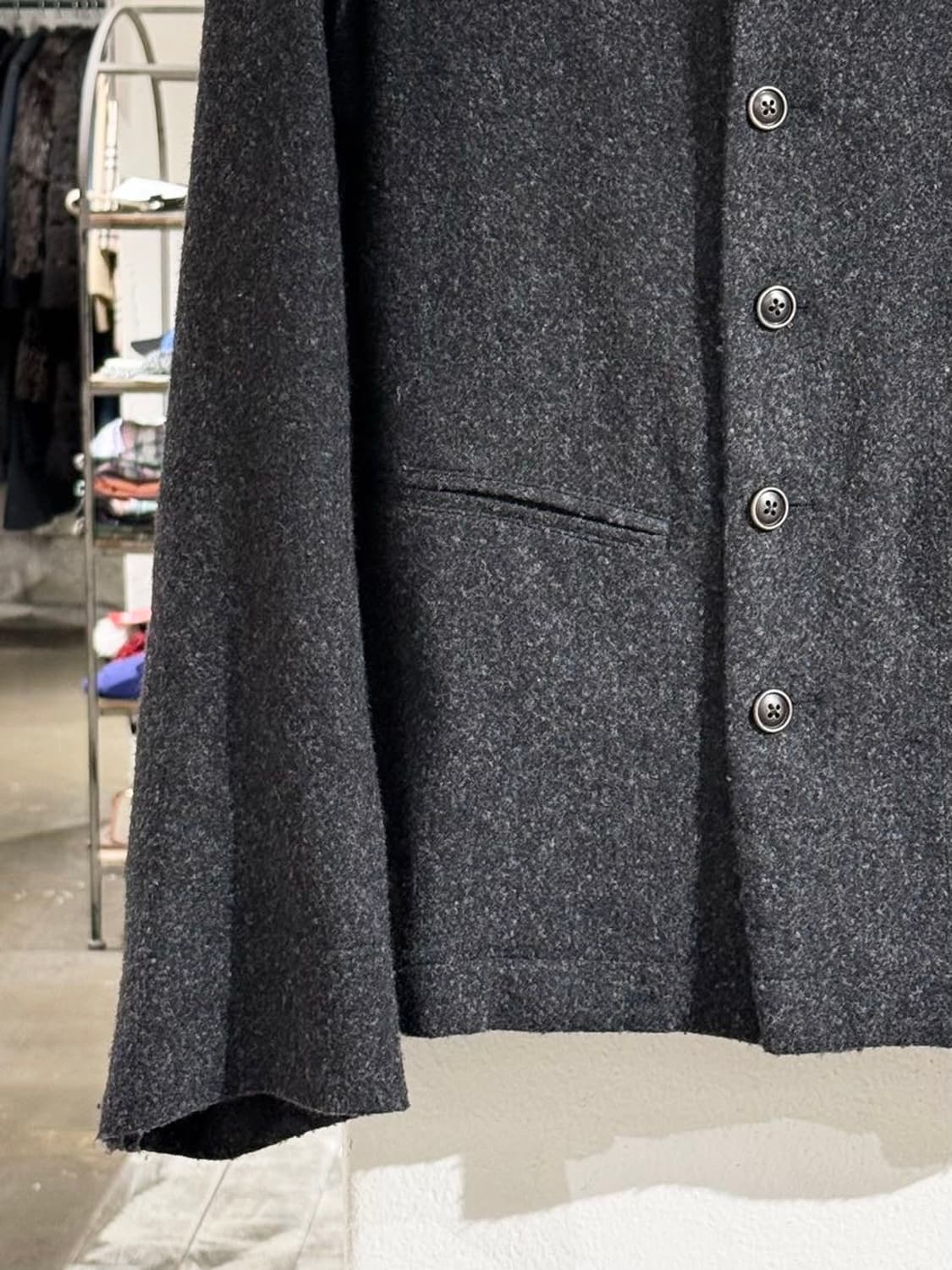 돌체 앤 가바나 차콜 라나버진울 테일러드 자켓  상품이미지4