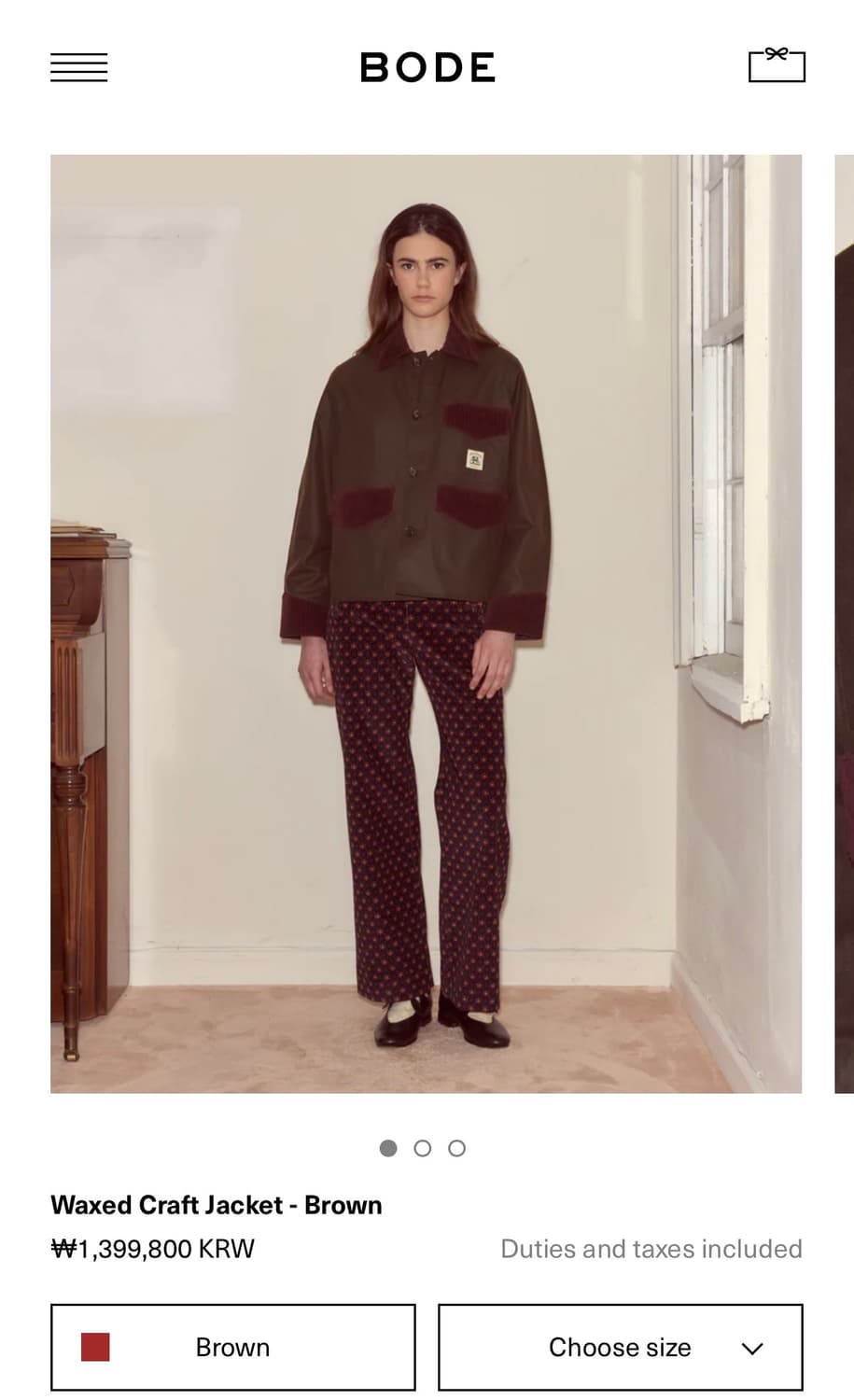 [M,L]보디 BODE Waxed Craft 자켓 상품이미지6