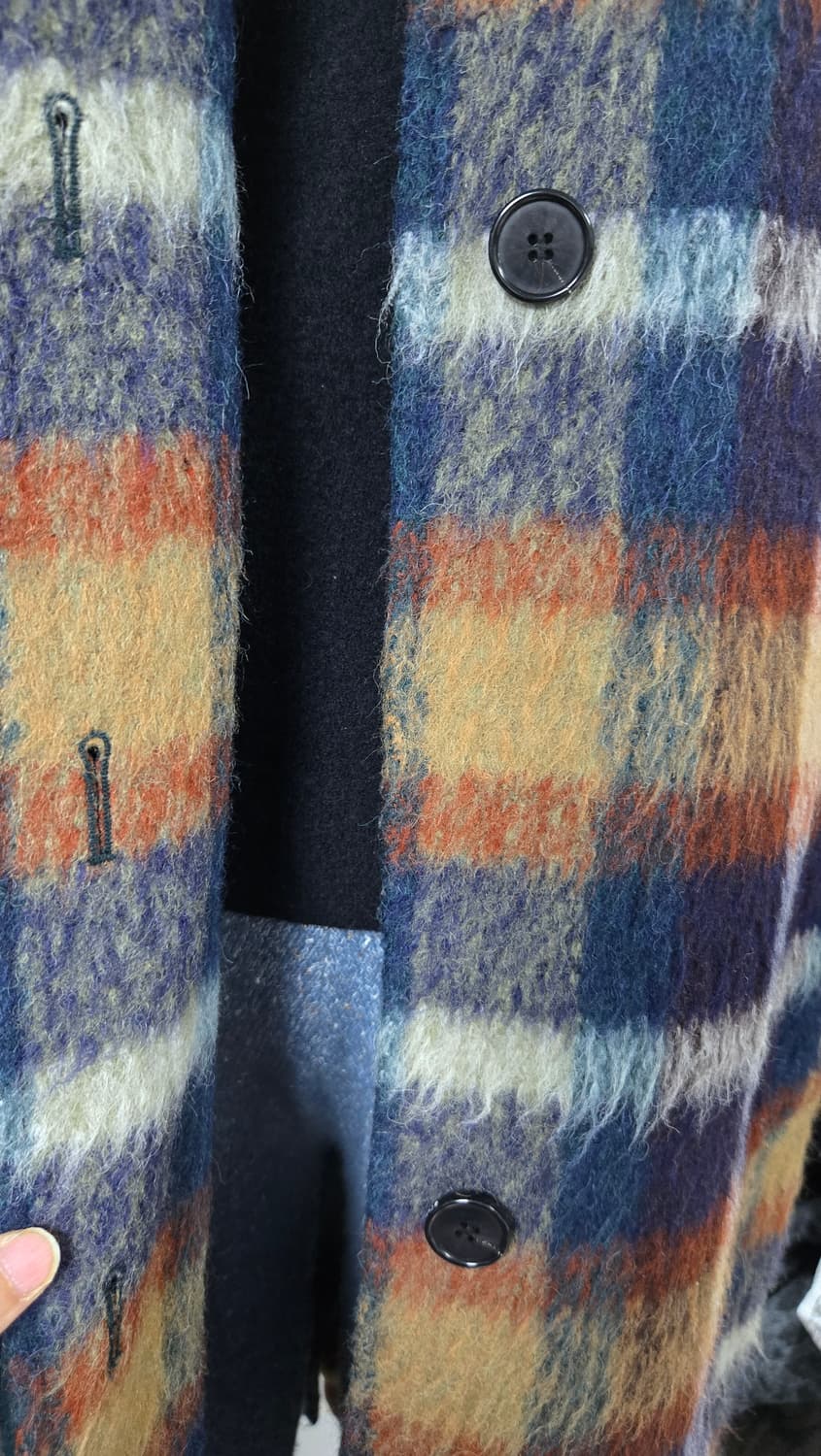 스튜디오 톰보이 울 체크코트 상품이미지6