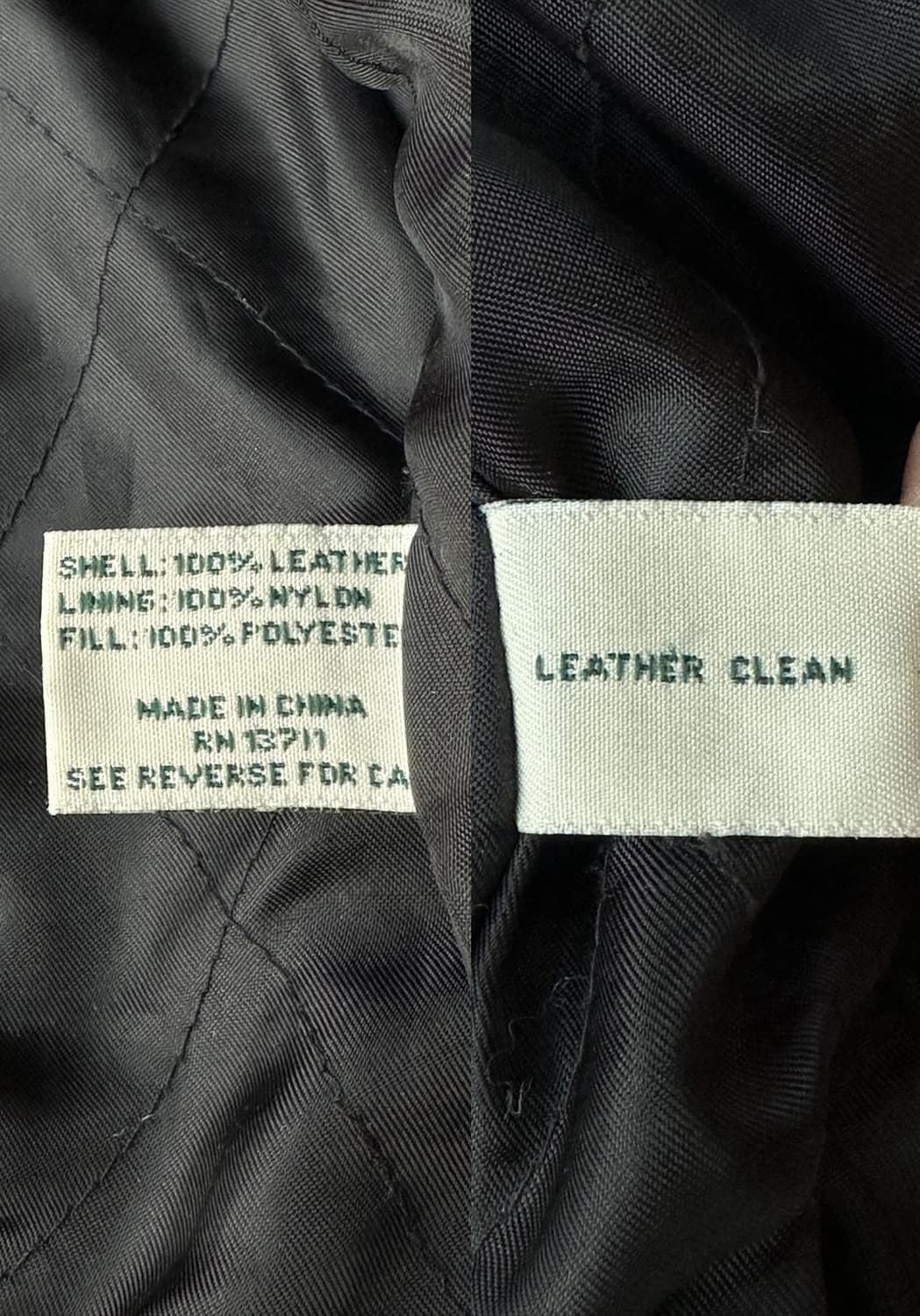 90s John Ashford 리얼 레더 자켓 블랙 M 상품이미지9