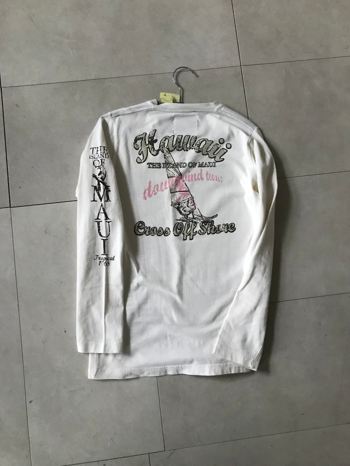 일본빈티지 레터링 화이트 롱슬리브 상품이미지9