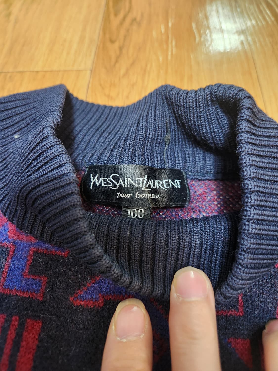 빈티지 생로랑 패턴니트 (하자있음) 상품이미지4