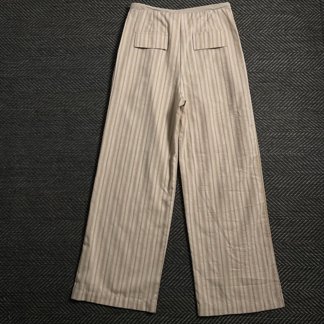 빈티지 우븐 스트라이프 와이드 트랙팬츠 y 4068 상품이미지4