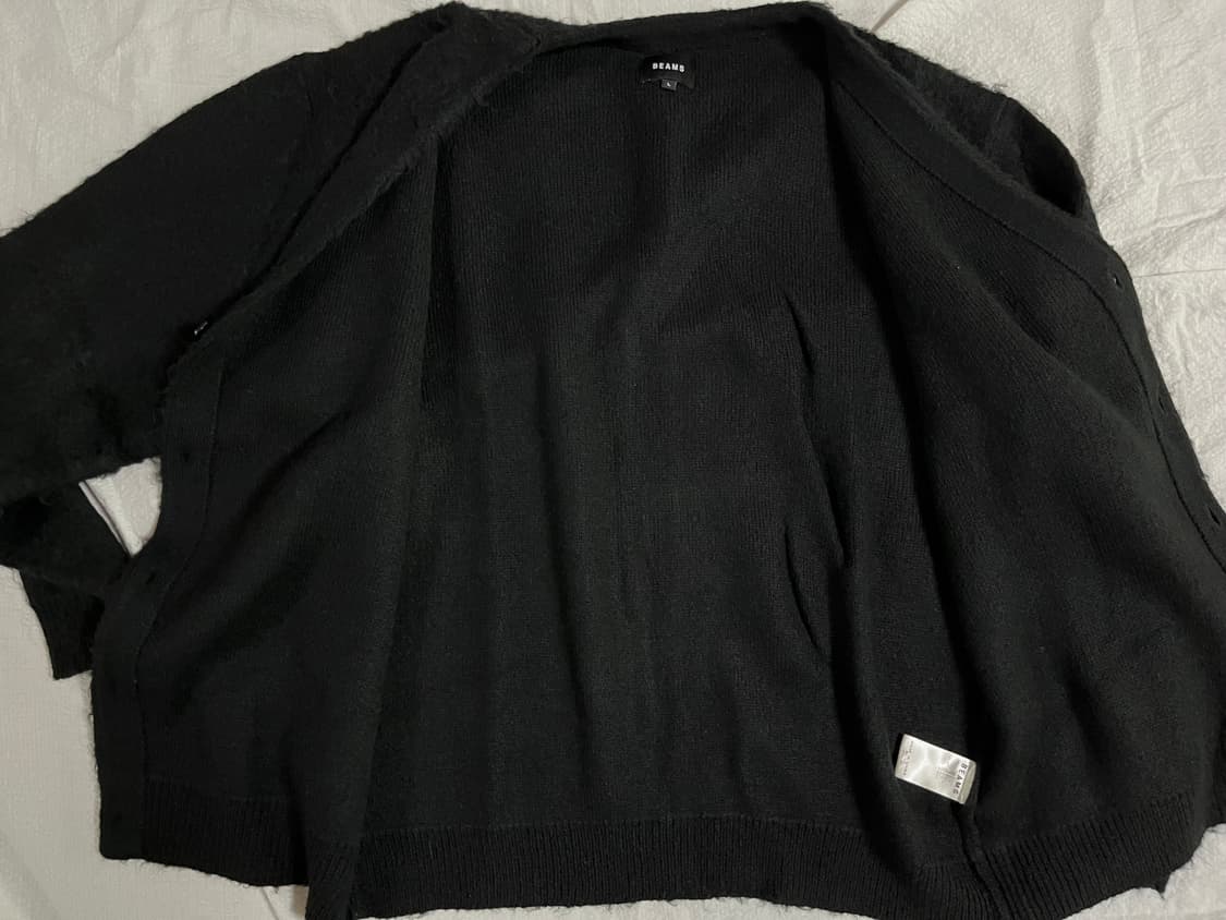 (L)빔즈 모헤어 가디건 (블랙) 상품이미지7