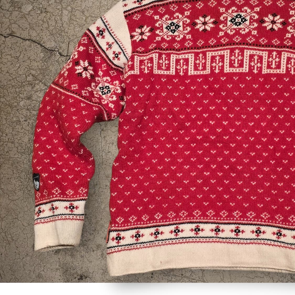 80s Flli Campagnolo 노르딕 페어아일 하프집업 스웨터 상품이미지3