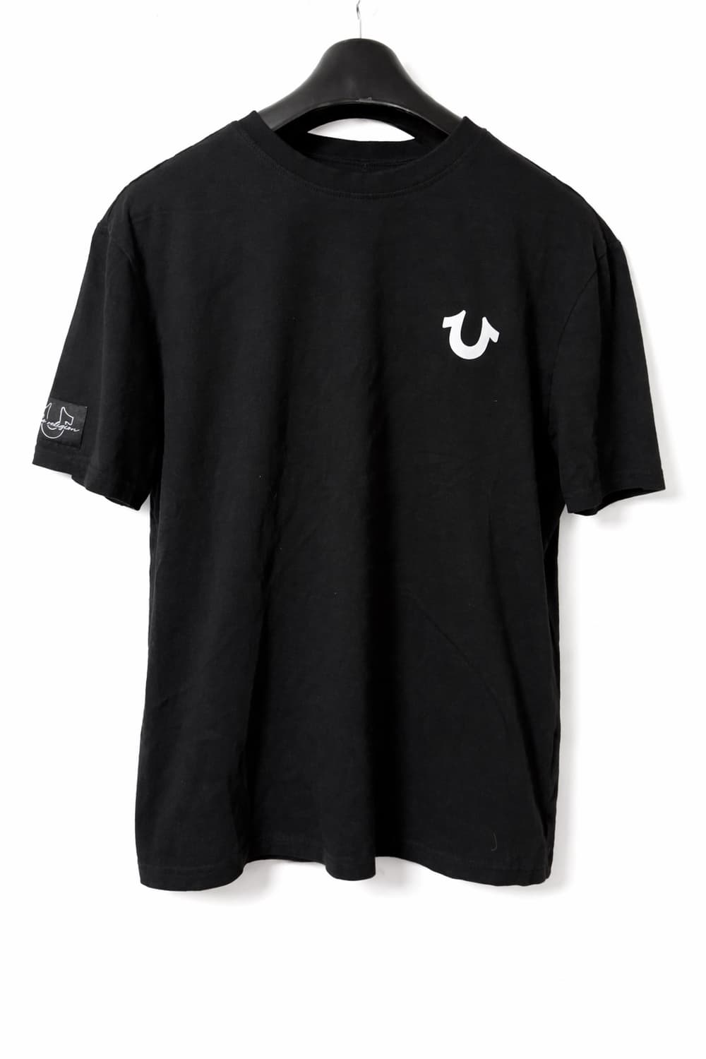 트루릴리전 블랙 빅호스슈 로고 반팔 티셔츠 XL 상품이미지1