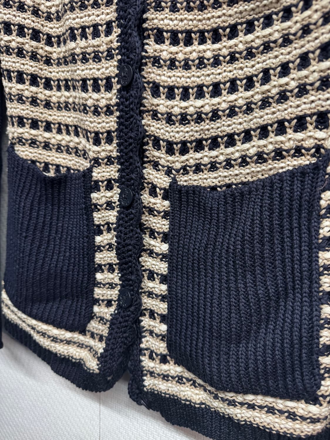 토리버치 패턴 디테일 니트 코튼 가디건 S(S) 상품이미지2