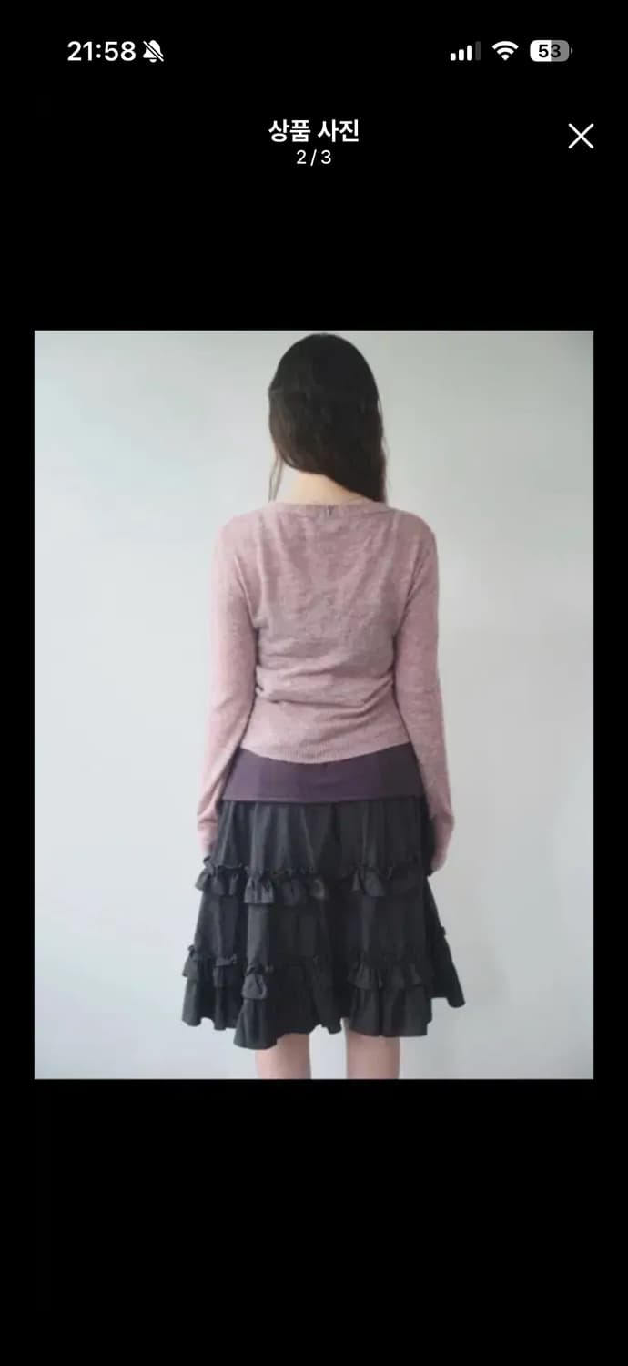 애즈온 BERLIN CARDIGAN 베를린 가디건 핑크 상품이미지2