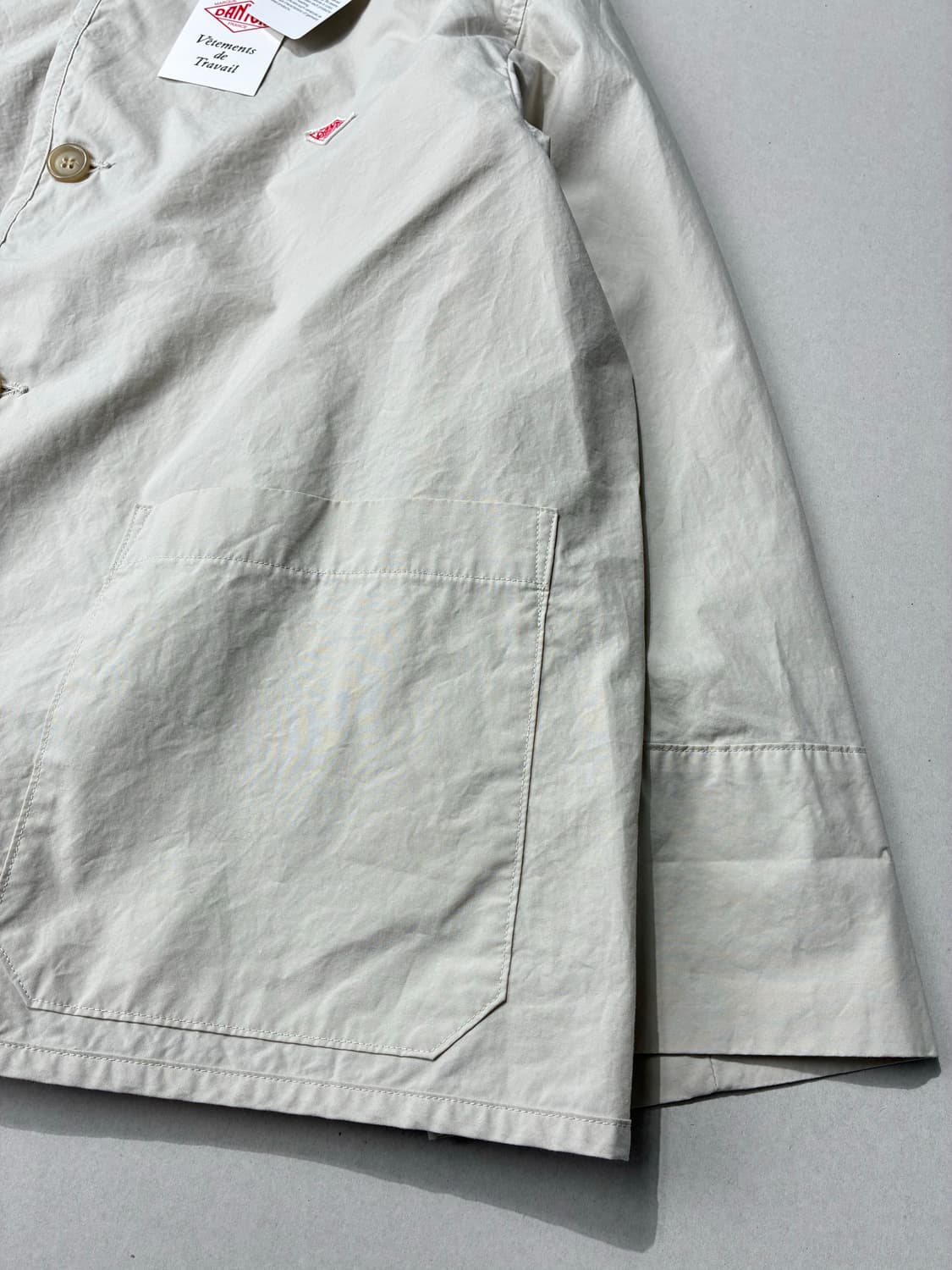 (W)DANTON 단톤 코튼 웨더 카라리스 숏 자켓 그레이지컬러 상품이미지3