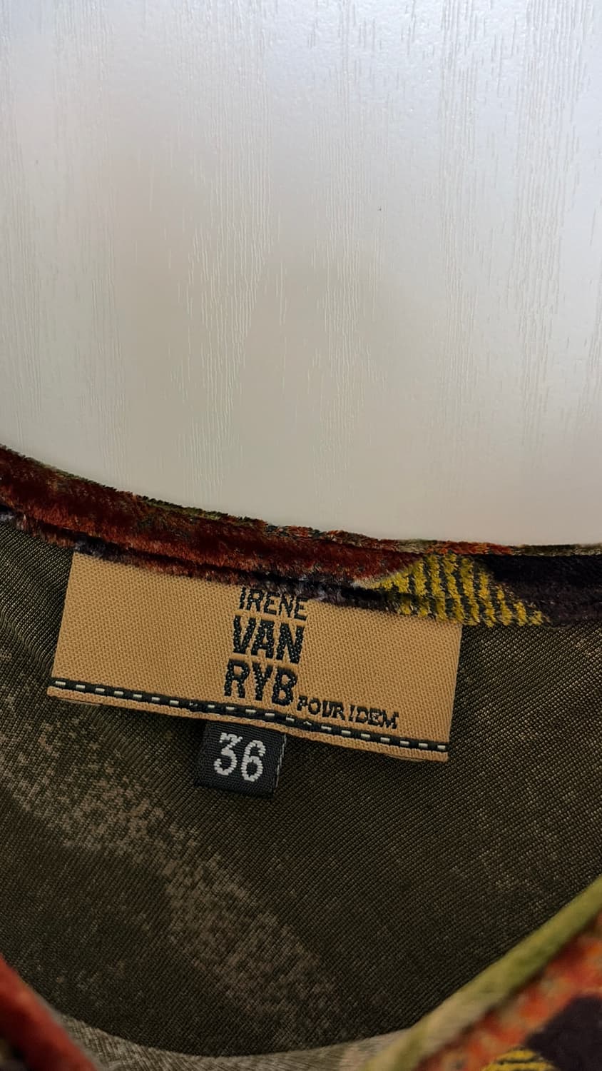 IRÈNE VAN RYB POUR IDEM 프랑스 빈티지 벨벳 원피스  상품이미지2