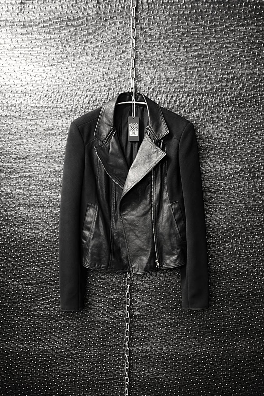 레더 믹스 라이더자켓 상품이미지1