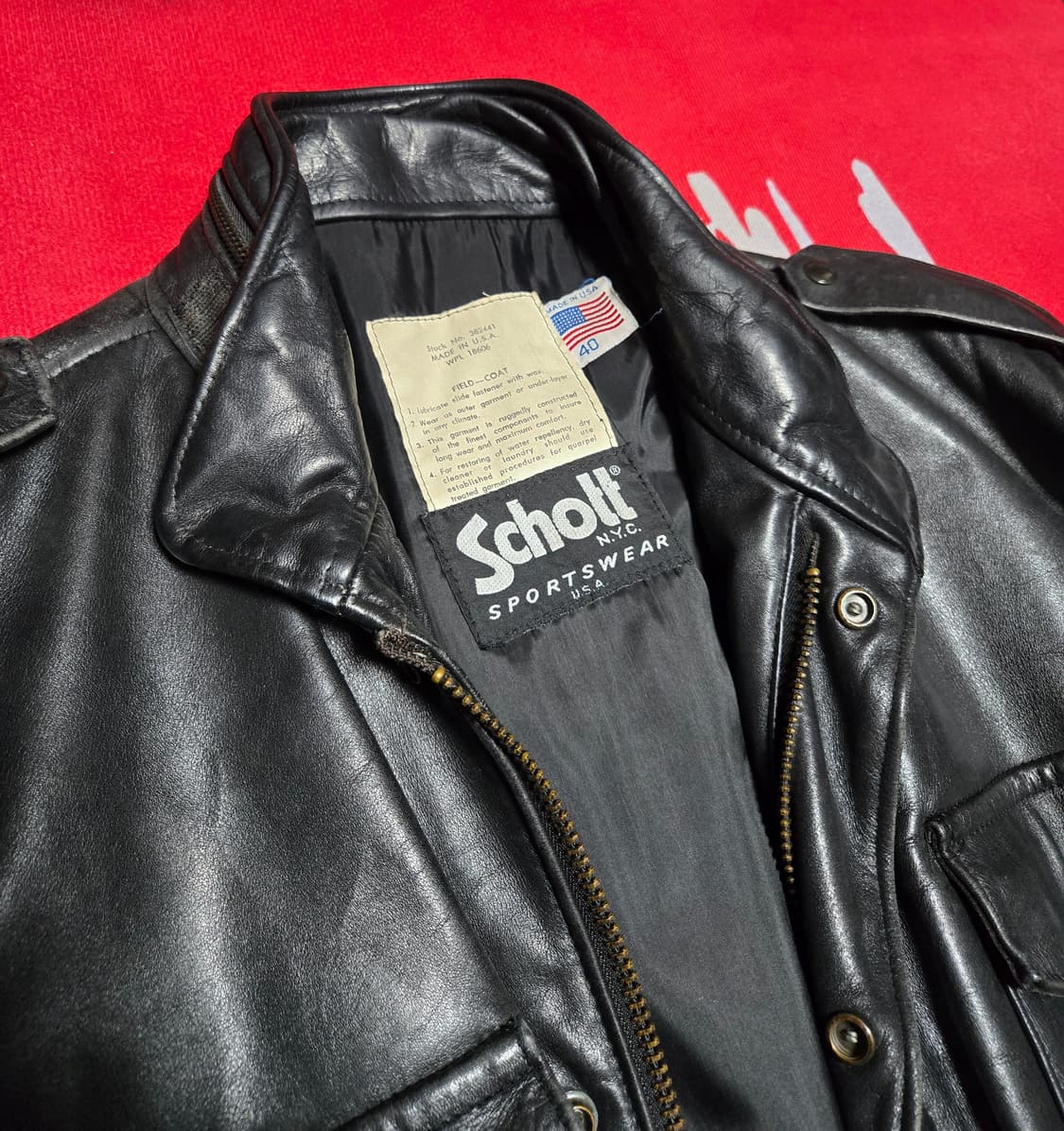 Schott  M-65 Leather Field Jacket 상품이미지3