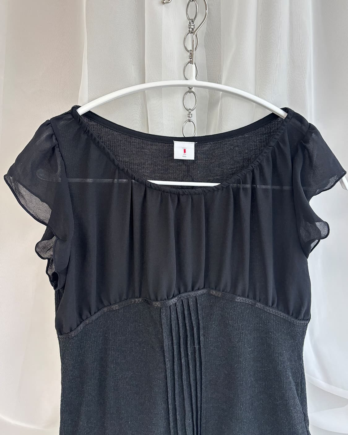 leari unique mixed design feminine top 상품이미지3
