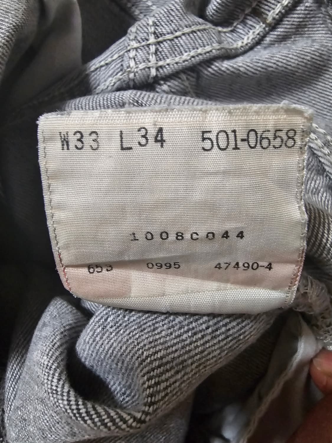 90s Levis 501 black jrans (made in usa). 상품이미지4