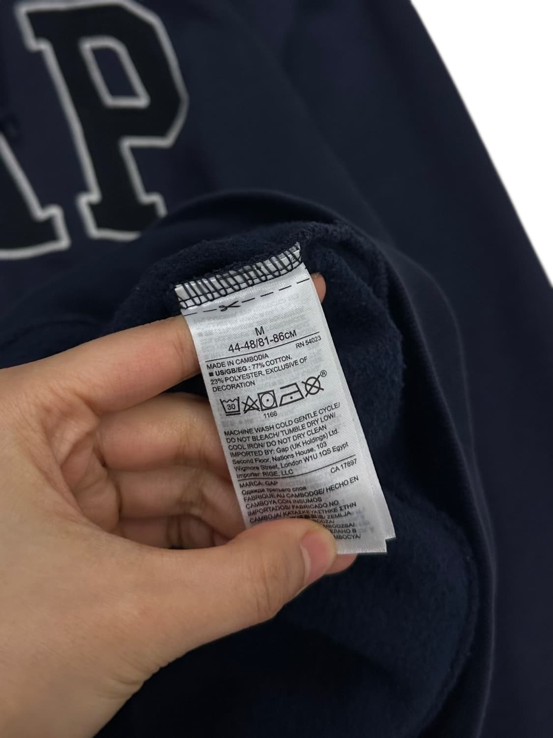 GAP 갭 후드집업 퍼플네이비 (M) 상품이미지7