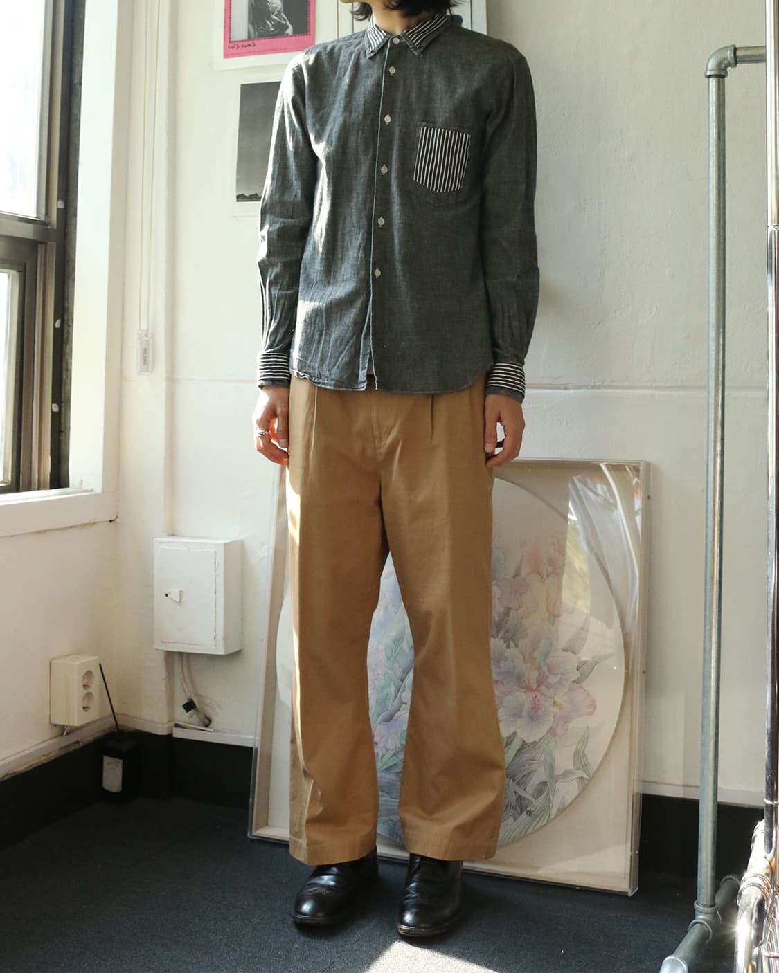 꼼데가르송 트리콧 부츠컷 트라우저 팬츠 상품이미지2