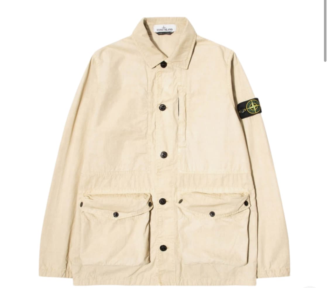 [L] 스톤 아일랜드 439WN 올드이펙트 자켓 샌드 - 21SS 상품이미지1