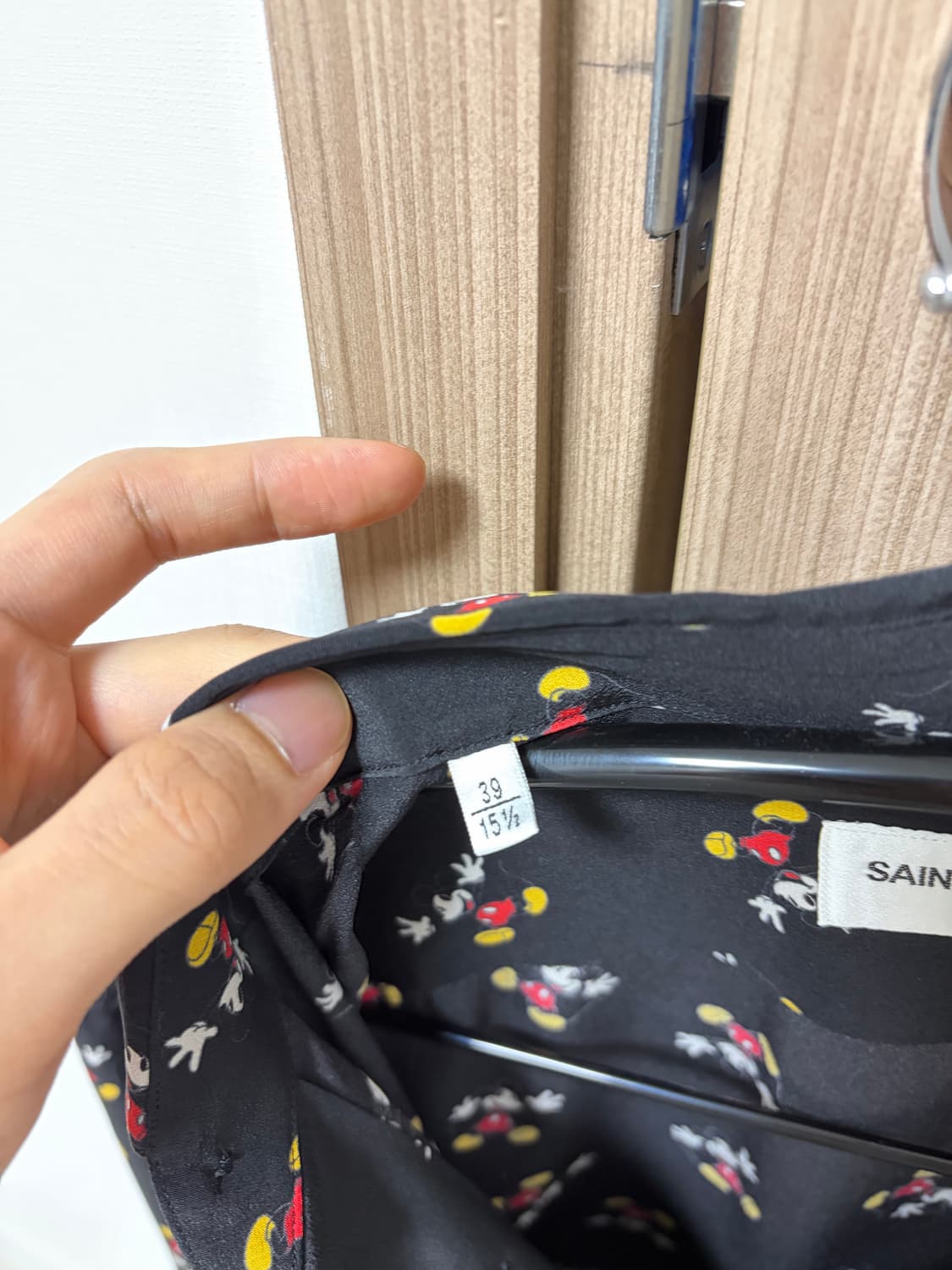 생로랑 미키마우스 셔츠 100주년 디즈니콜라보 상품이미지5