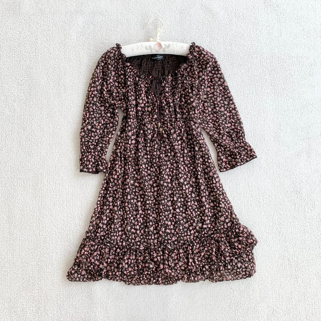 헬씨카렌 ♥ 딸기초코 히메카지 잔꽃 원피스 상품이미지1