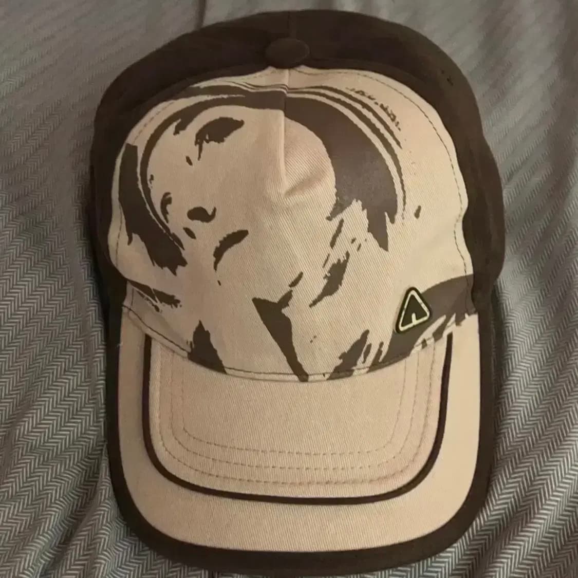 빈티지 베이지 브라운 볼캡 상품이미지1