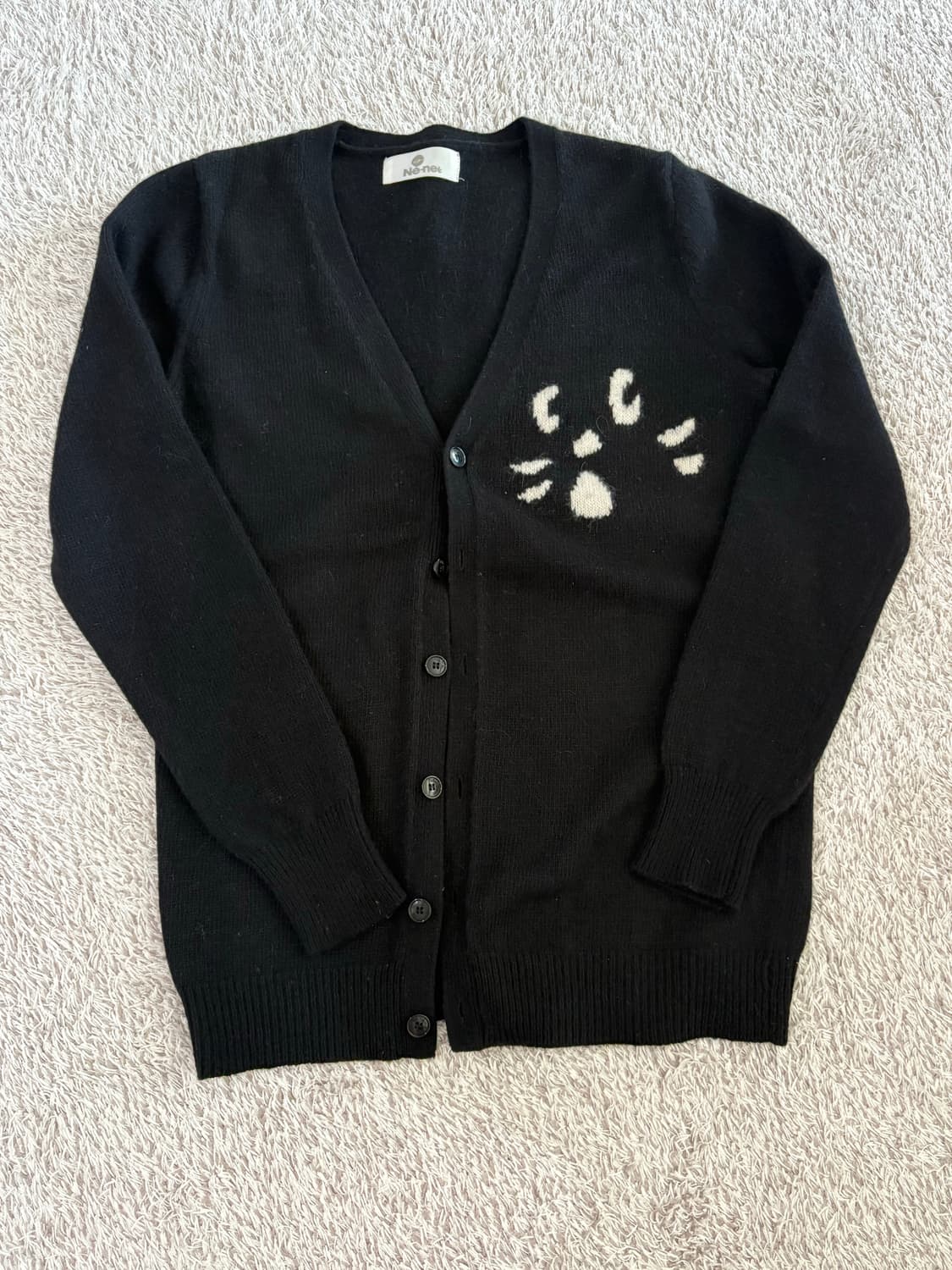 네넷 고양이 블랙 가디건 상품이미지1