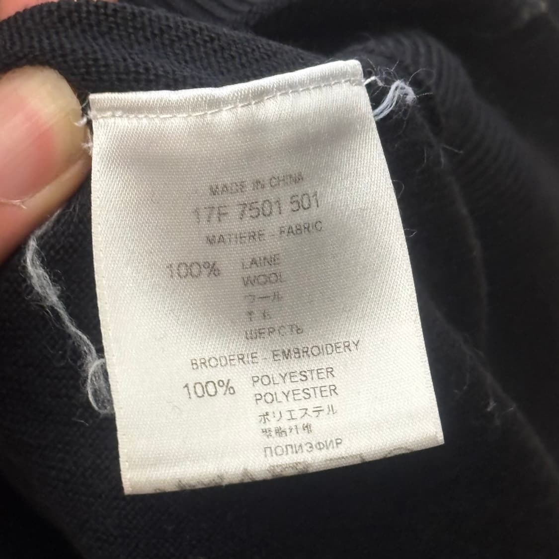 Givenchy 블랙 스타 자수 블랙 울 니트 상품이미지4