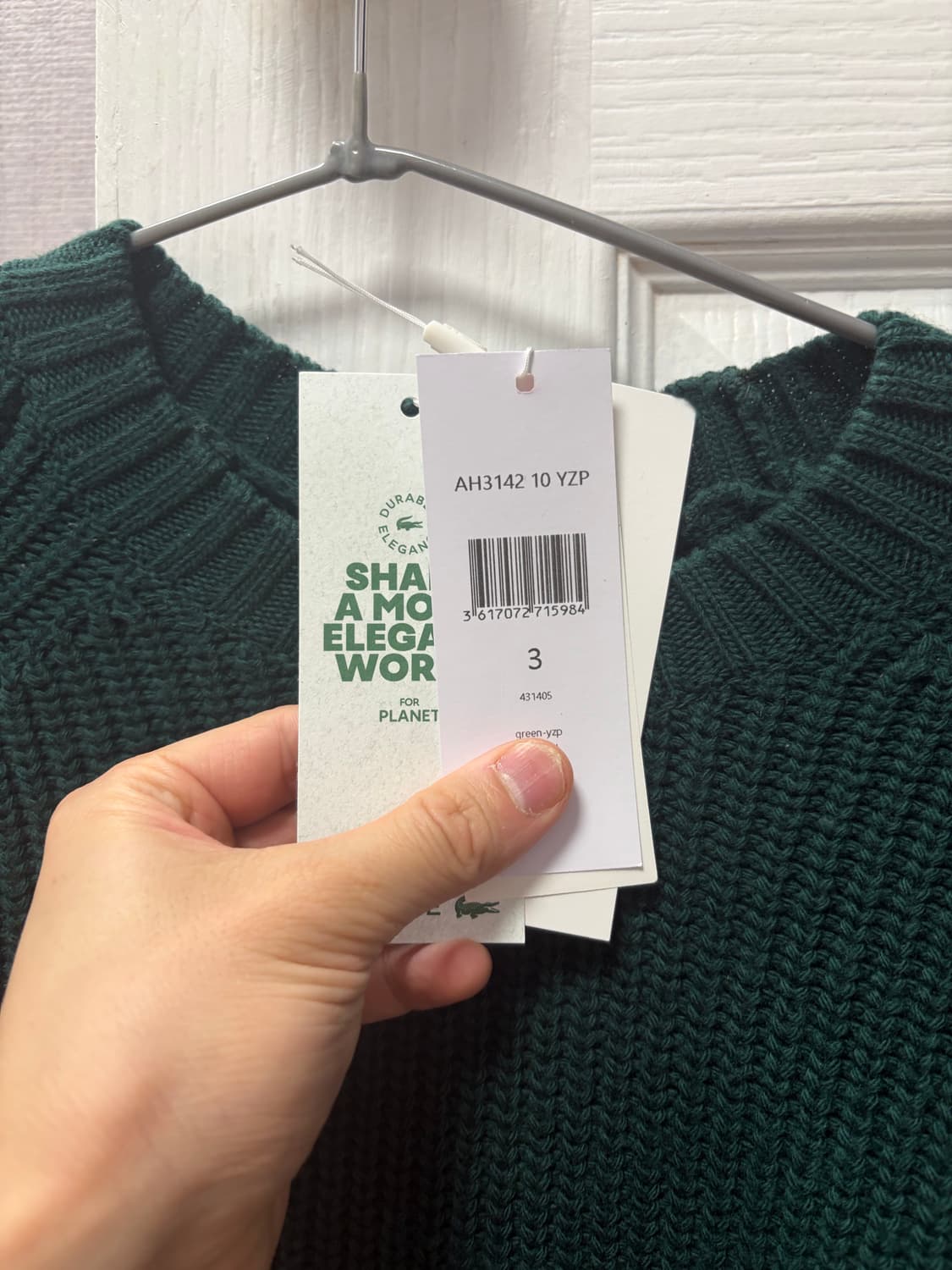 [95]라코스테 정품 울100 니트 판매 상품이미지2