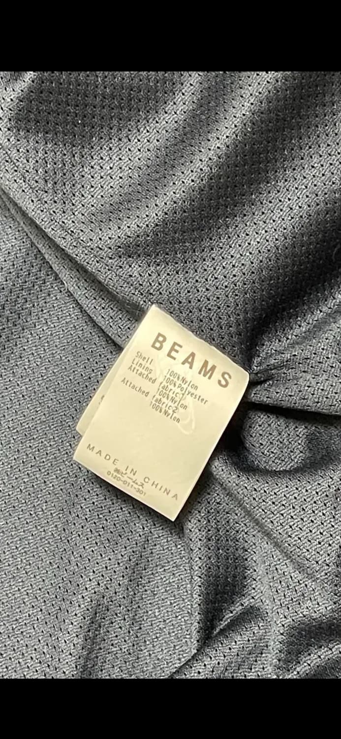 BEAMS 나일론 후디 자켓 네이비/블루/화이트 M 상품이미지6