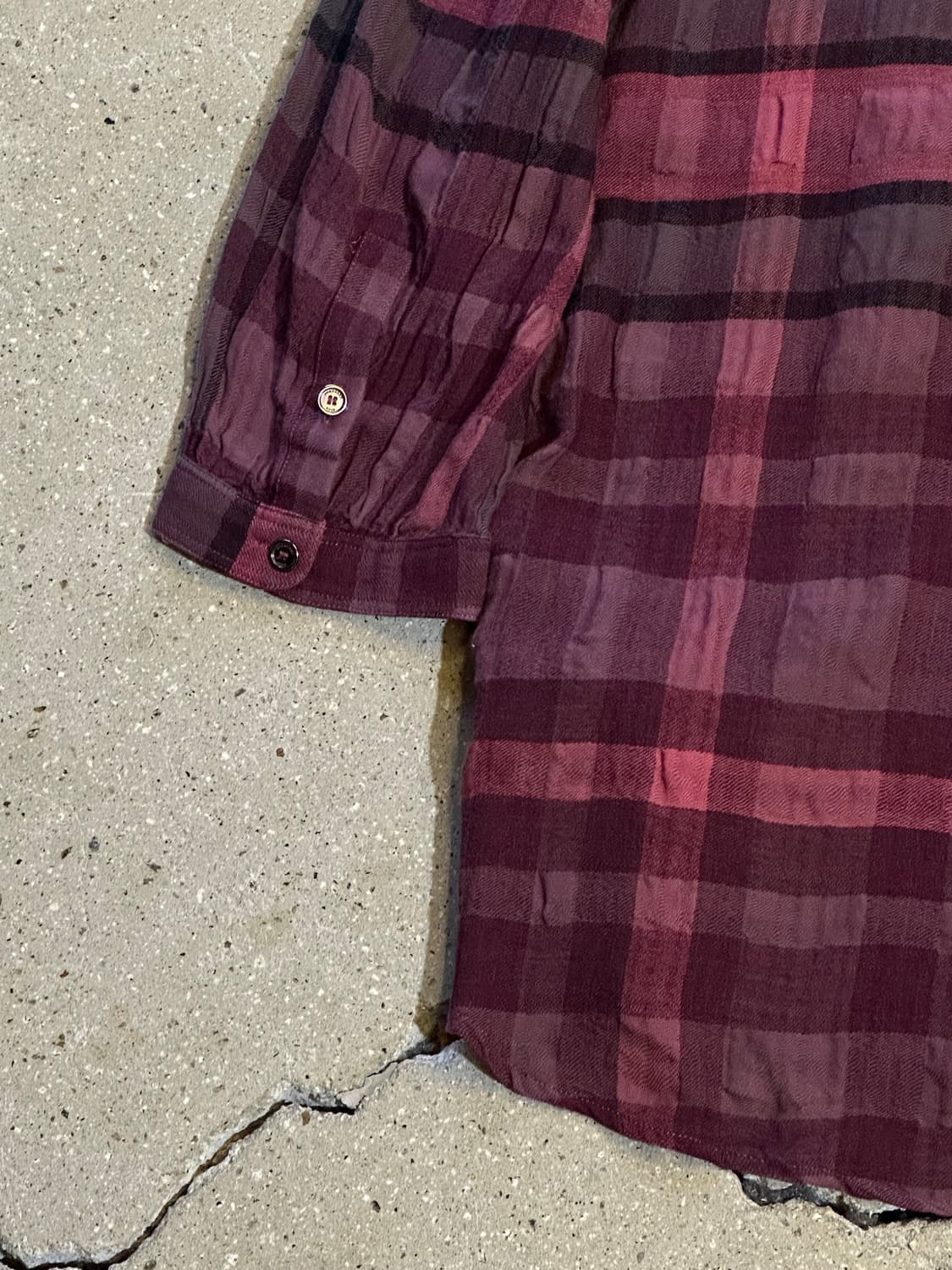 BURBERRY 버버리 버건디체크 셔츠블라우스 상품이미지6