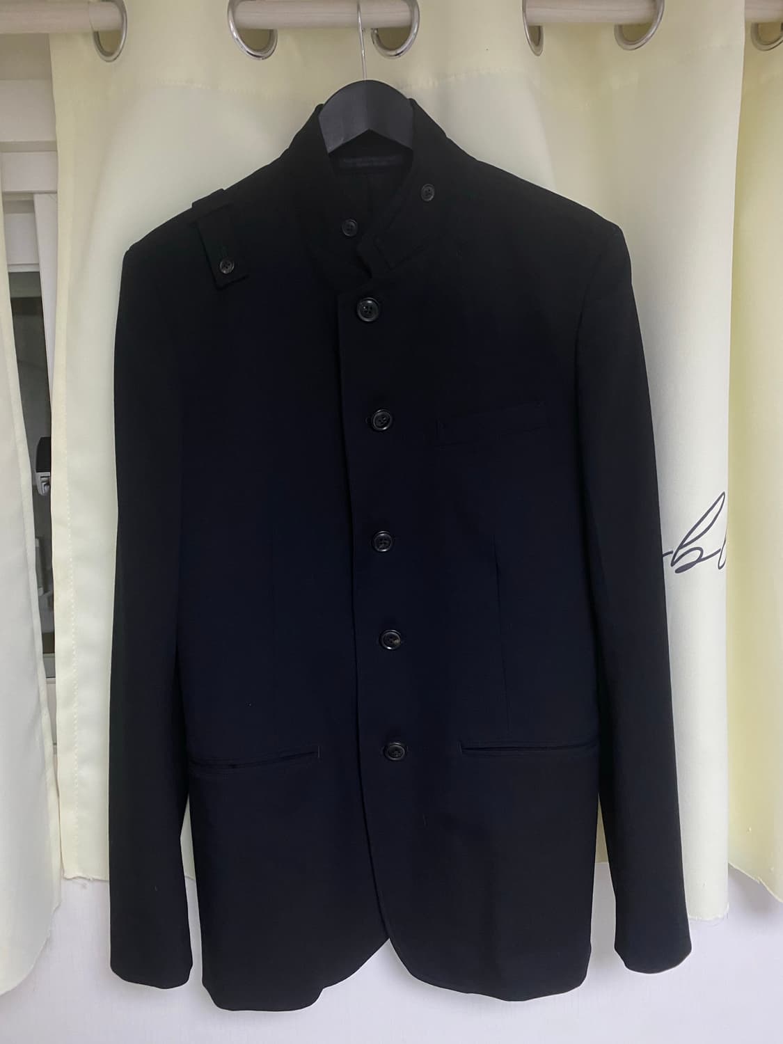 요지야마모토 뿌르옴므(레귤레이션) 5버튼 가쿠란 자켓  상품이미지2