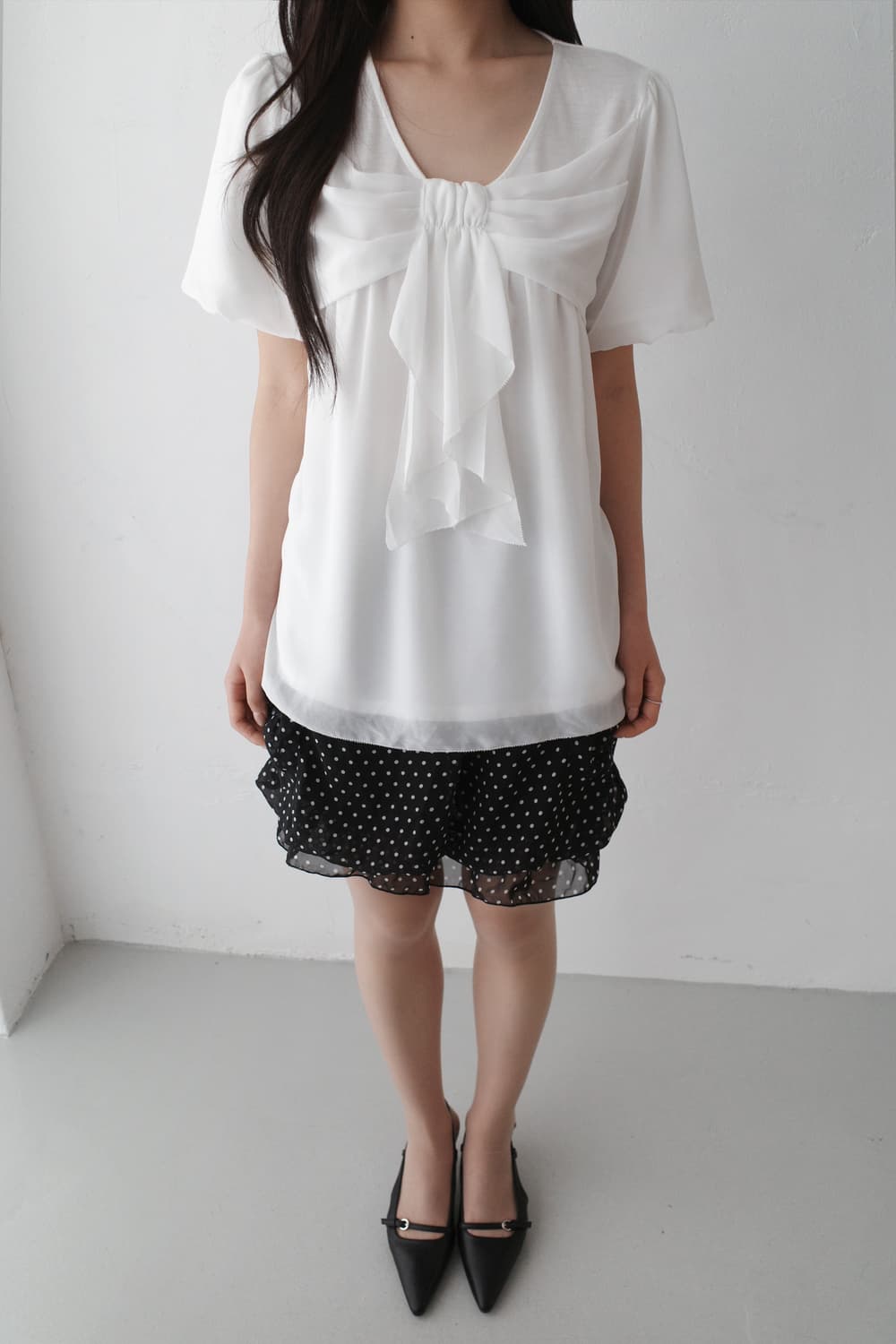 ribbon dot balloon skirt  상품이미지5