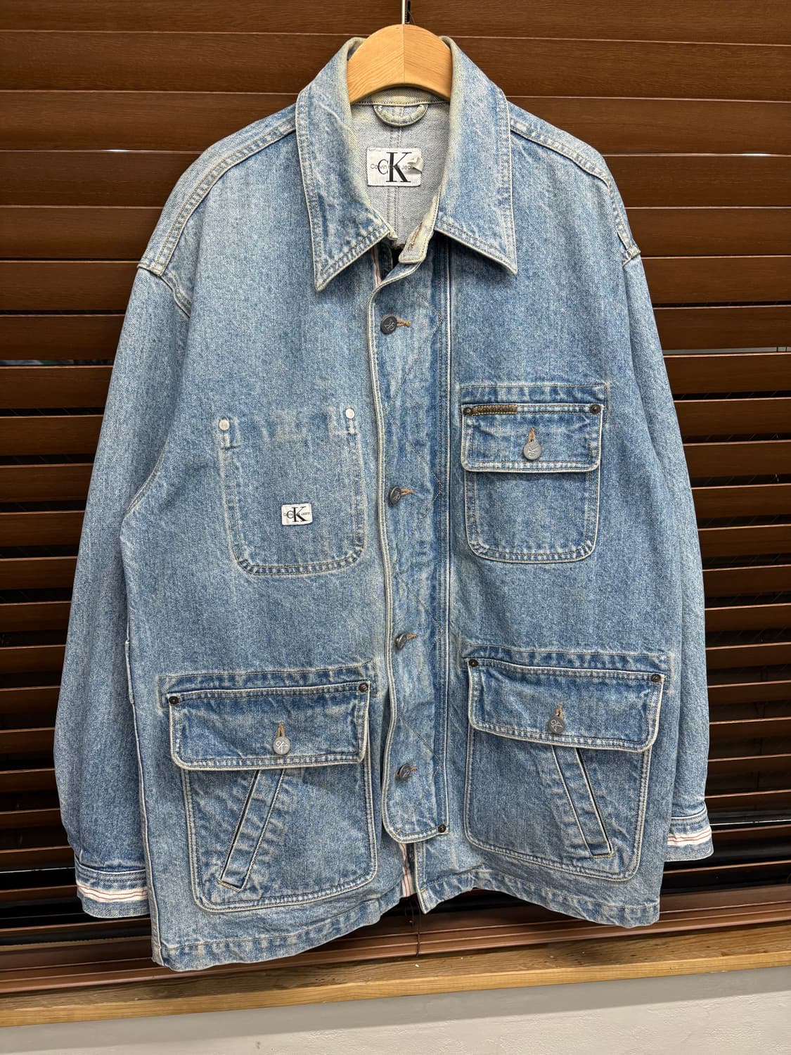 90s CK 캘빈클라인 데님 트러커 워크자켓 상품이미지4