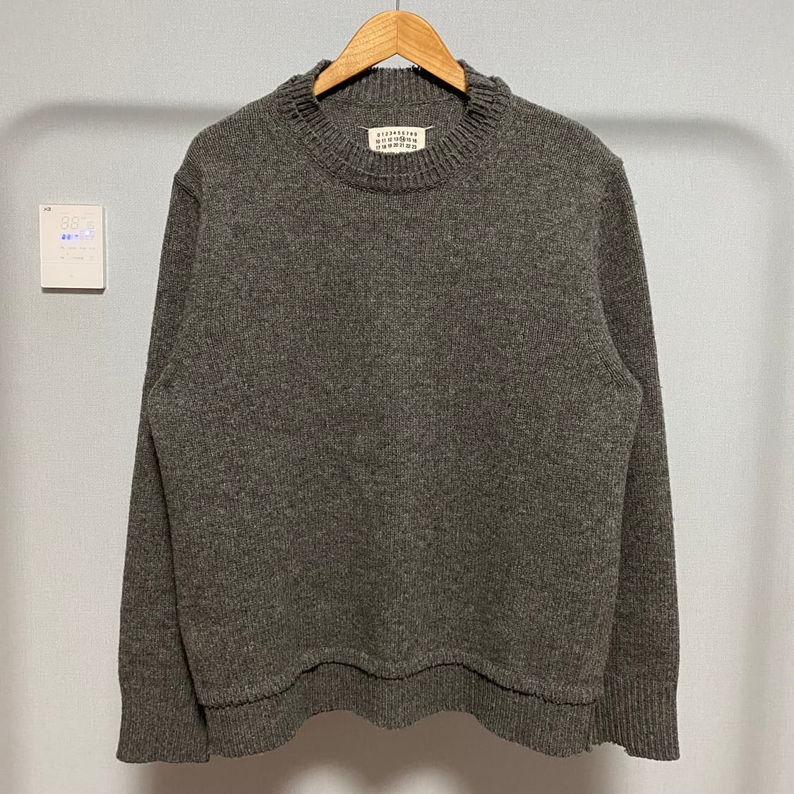 [M] 마르지엘라 스티치 엘보 패치 니트 스웨터 상품이미지1