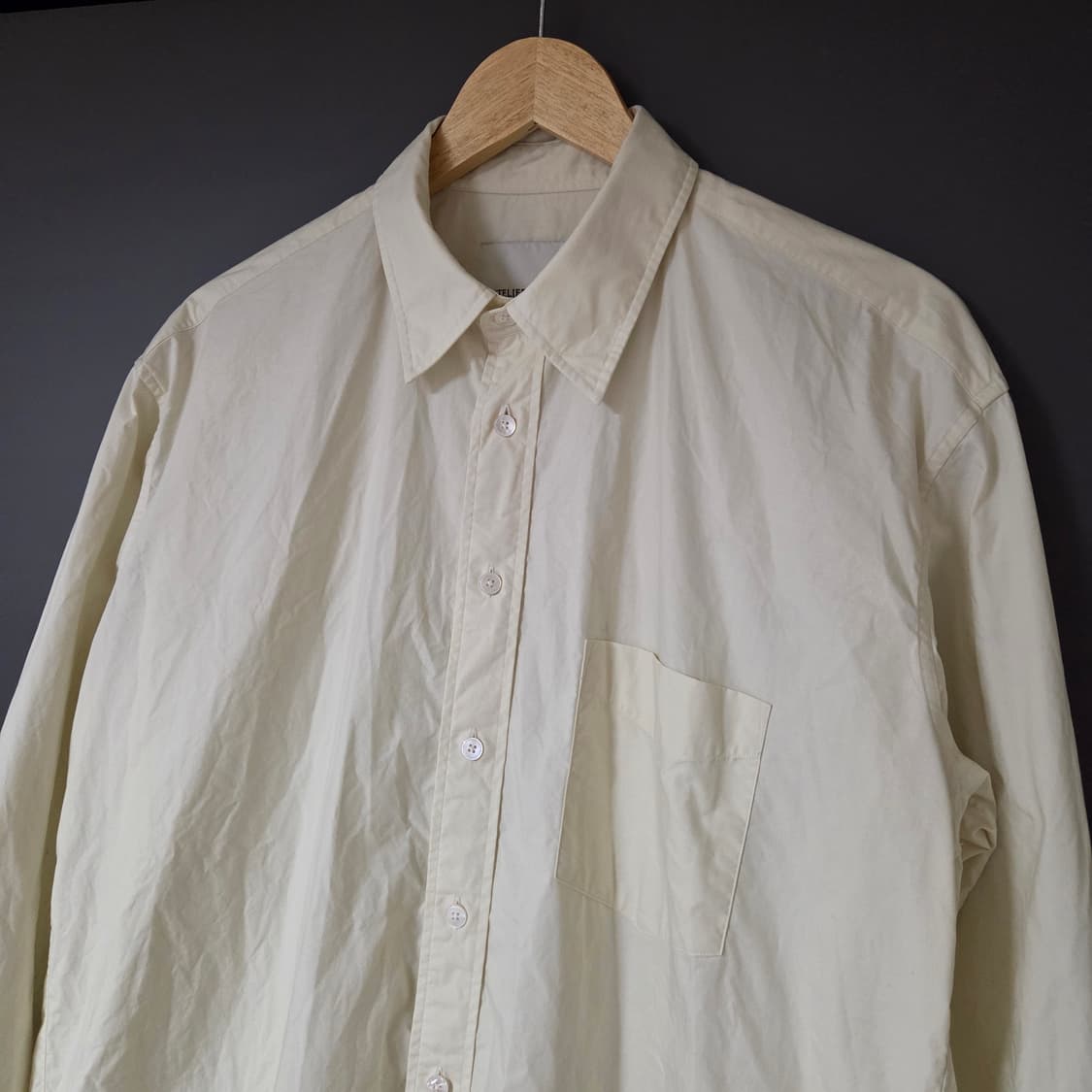 [M] 아틀리에 델디오 코튼 타입라이터 컴포트 셔츠 레몬 / 아틀리에 상품이미지3