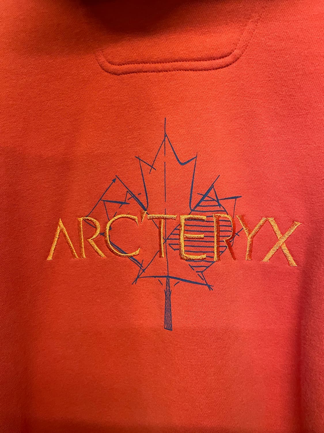 ARCTERYX Biglogo orange zip-up hoodie 상품이미지7