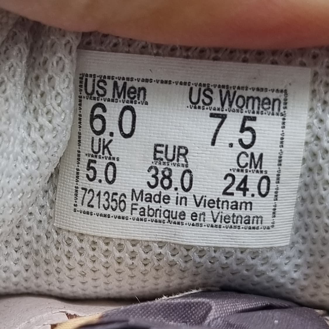 반스 올드스쿨 빈티지 인디고 스니커즈240 상품이미지6