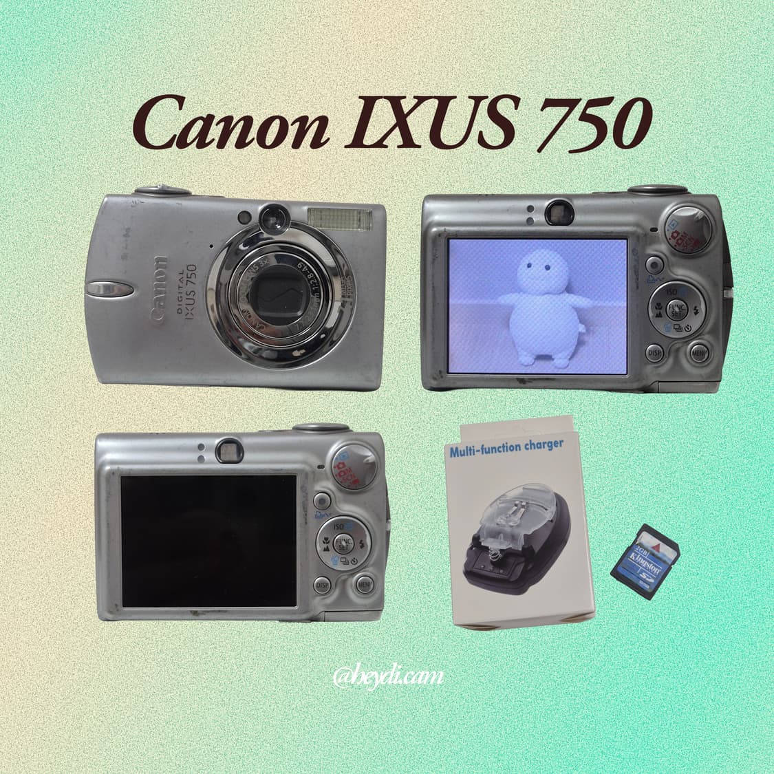 (아일릿 원희) 캐논 ixus750 IXY700 실버 상품이미지2