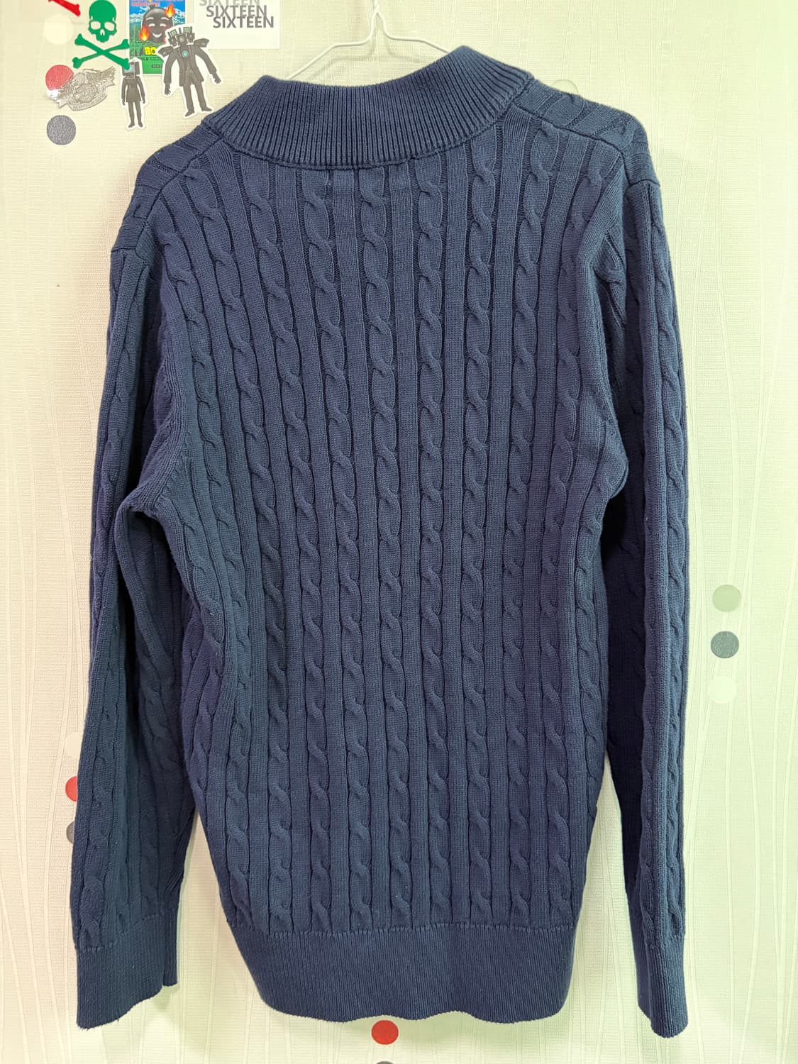 US 폴로 assn 꽈배기 반집업 니트 상품이미지2