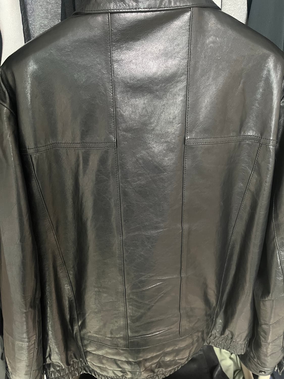 해칭룸 스티치 볼륨 레더 블랙 [2] 상품이미지3