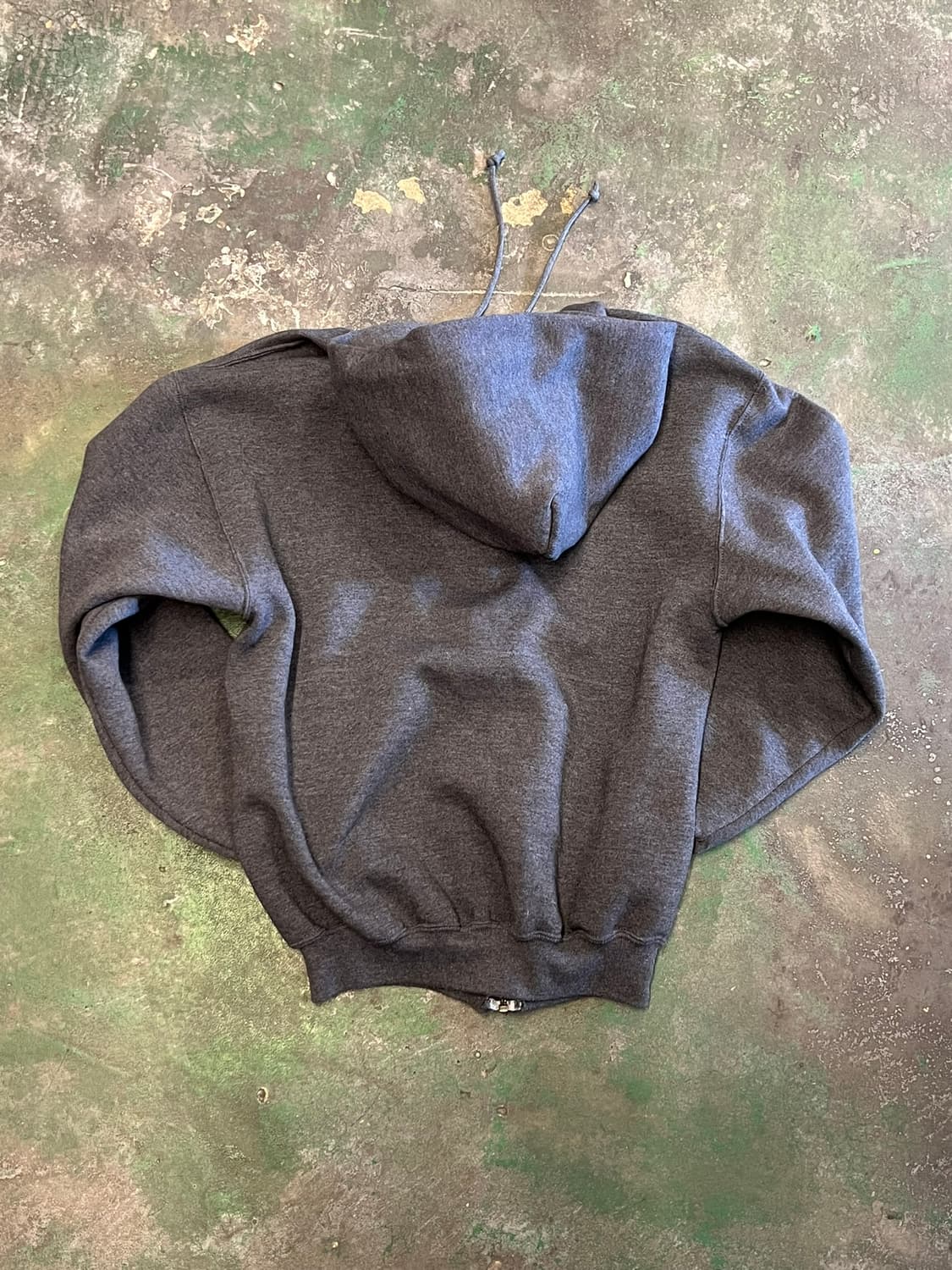 90's [M] 러셀 애슬레틱 빈티지 풀집 후드집업 블랭크 스웻 상품이미지10