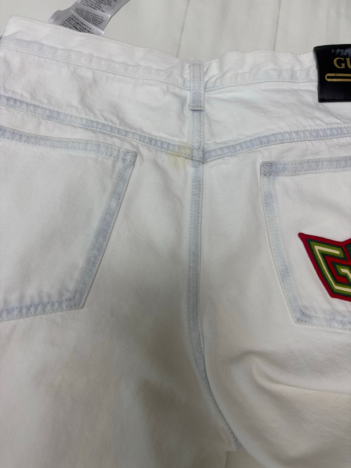 구찌 화이트 정품 데님 팬츠 상품이미지8