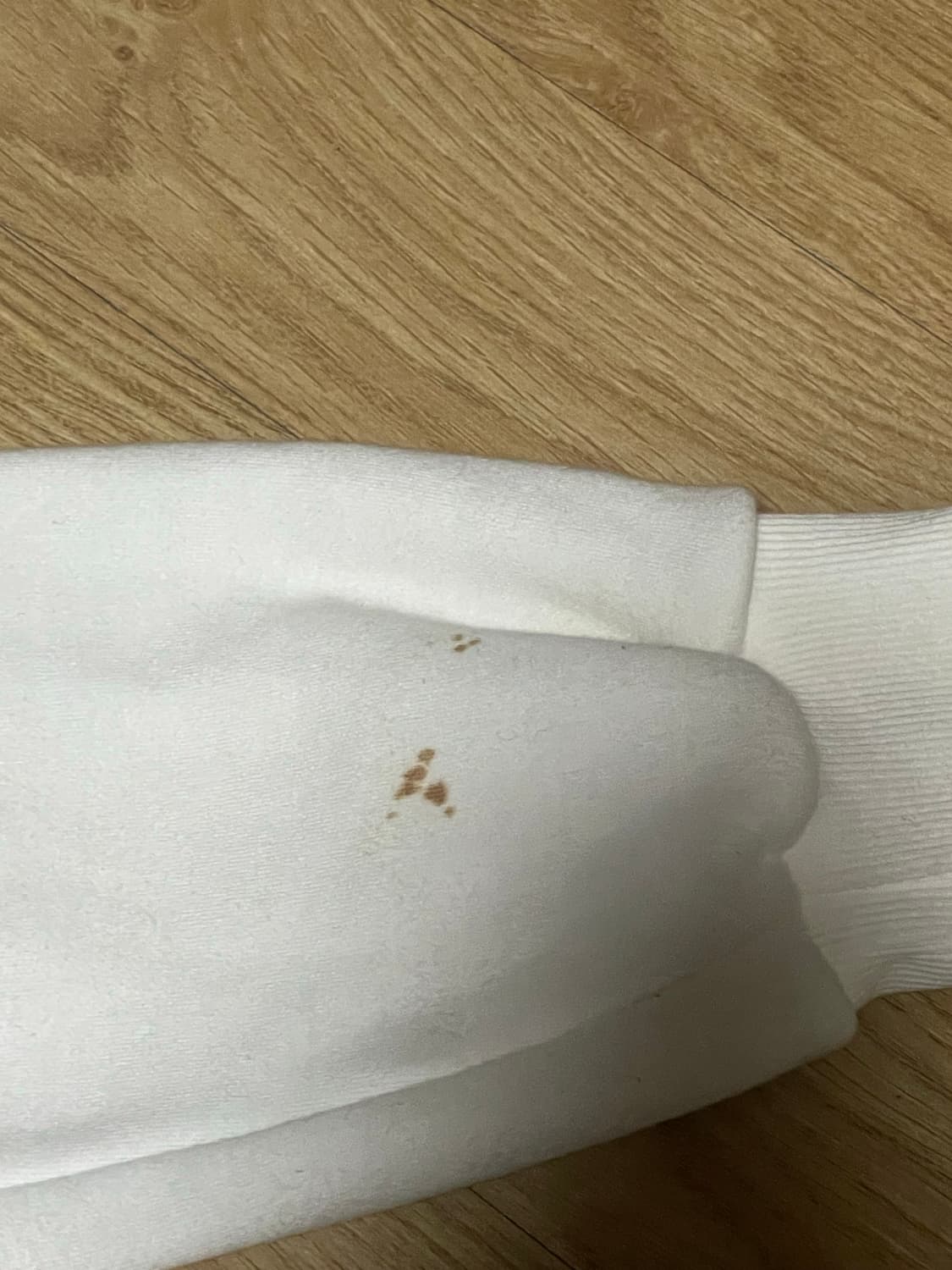 아워캐비넷 제로 후드집업 화이트 (하자 o) 상품이미지5