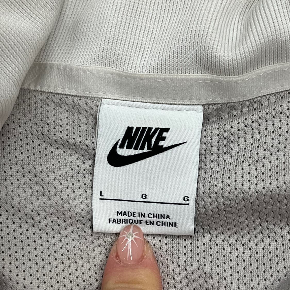 [정품/L] 나이키 AIR 하프집업 바람막이 실버 b16 상품이미지5