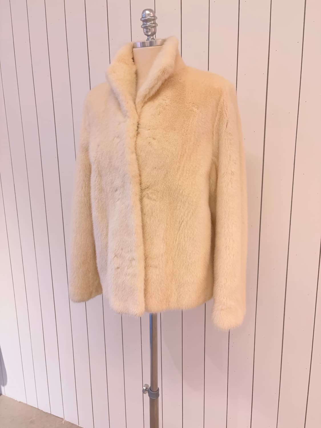 아이보리 밍크 퍼 자켓 상품이미지2