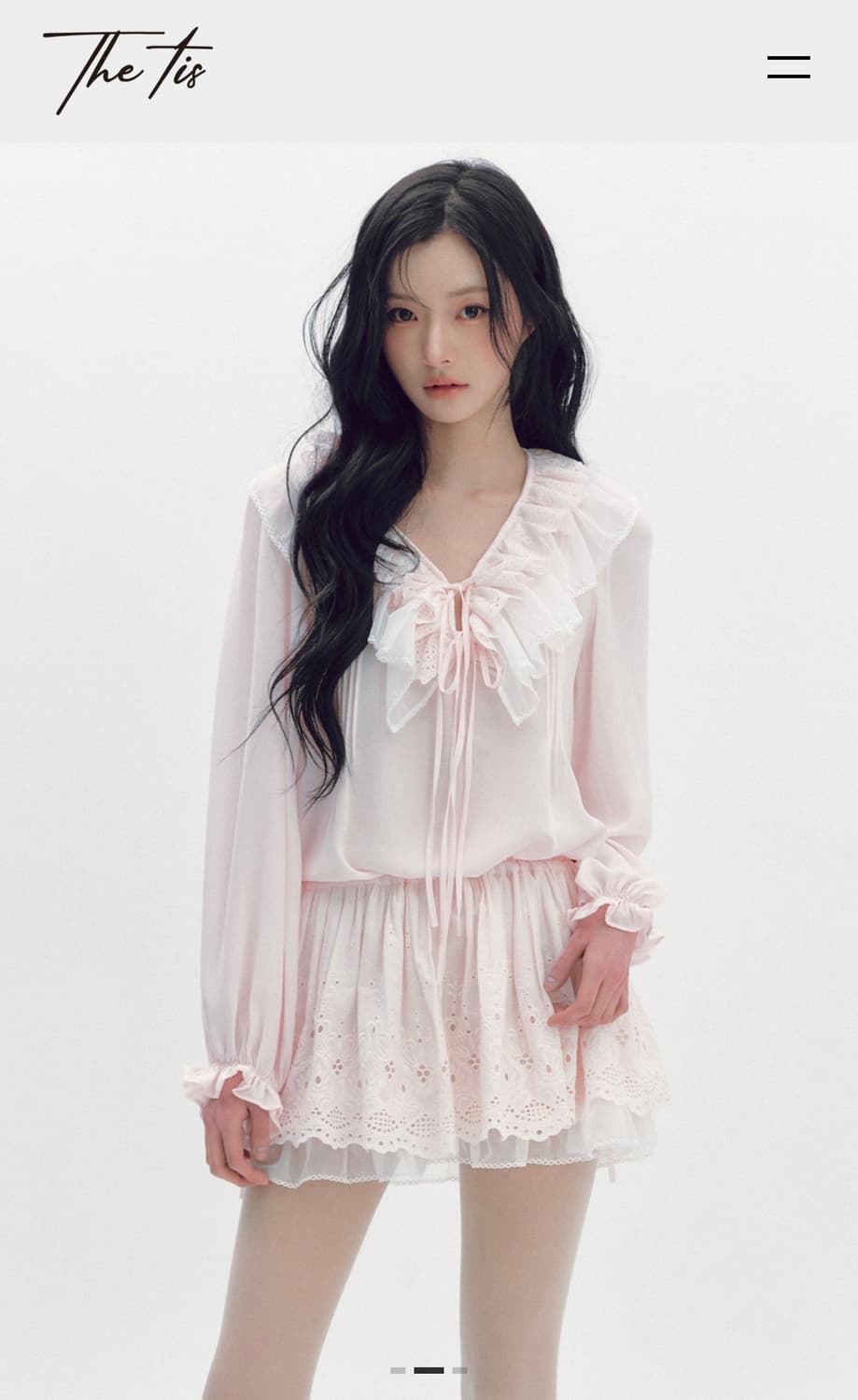 더티스 페탈 블룸 원피스 핑크 판매 합니다. 상품이미지1