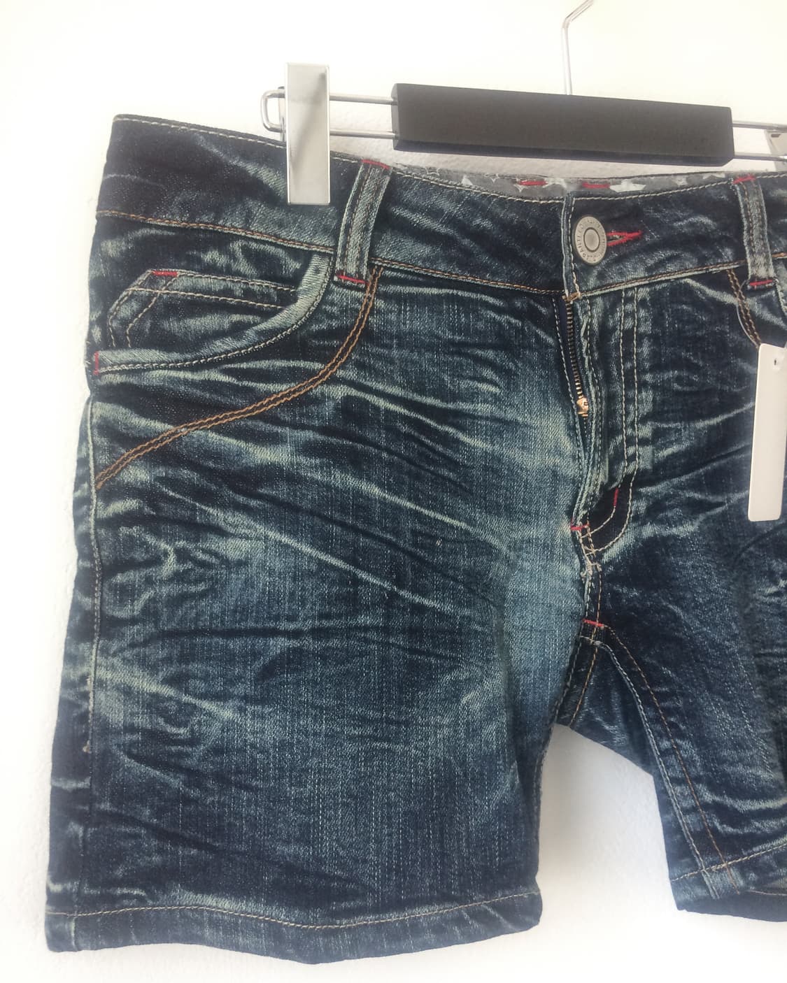 Washing denim short 상품이미지4