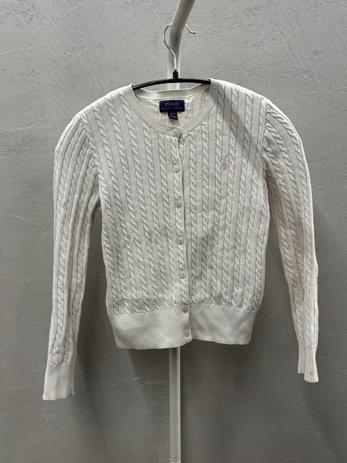 폴로 랄프로렌 아이보리 케이블 가디건 M 상품이미지2